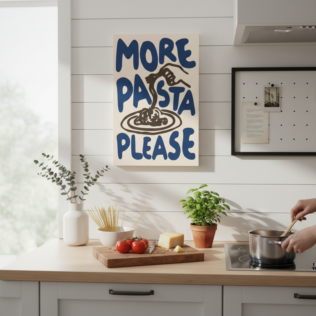 More Pasta Please Poster & Canvas