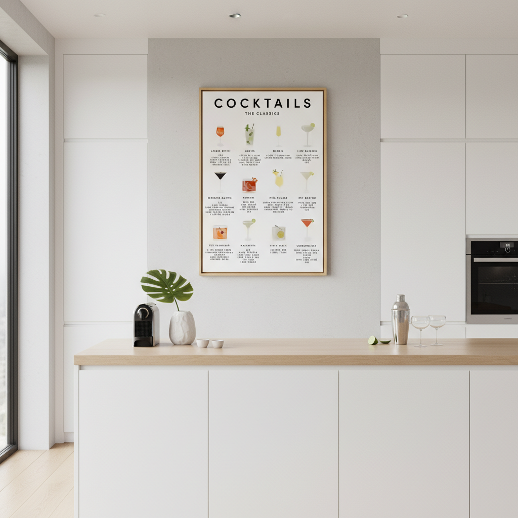 Cocktailposter Poster & Canvas