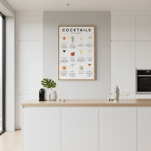Cocktailposter Poster & Canvas